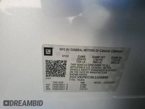 2019 Chevrolet Silverado 1500 LT with VIN 2GCVKPEC3K1105859, listed as a Copart auction lot 81300265 with 109,923 mi miles and Salvage title. Bid and sale history available at DreamBid. Image 13.