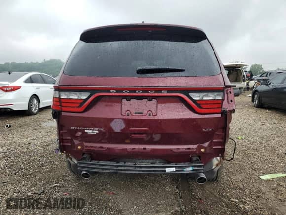 2025 Dodge Durango GT with VIN 1C4RDJDG1SC508455, listed as a Copart auction lot 65899605 with 2,860 mi miles and Salvage title. Bid and sale history available at DreamBid. Image 6.