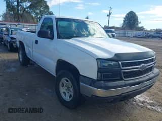 2006 Chevrolet Silverado 1500 Work Truck with VIN 1GCEC14V16E144581, listed as a IAAI auction lot 41368021 with 268,321 mi miles and . Bid and sale history available at DreamBid. Image 1.