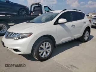 2014 Nissan Murano SL with VIN JN8AZ1MU1EW417018, listed as a Copart auction lot 80843435 with 168,726 mi miles and Salvage title. Bid and sale history available at DreamBid. Image 1.