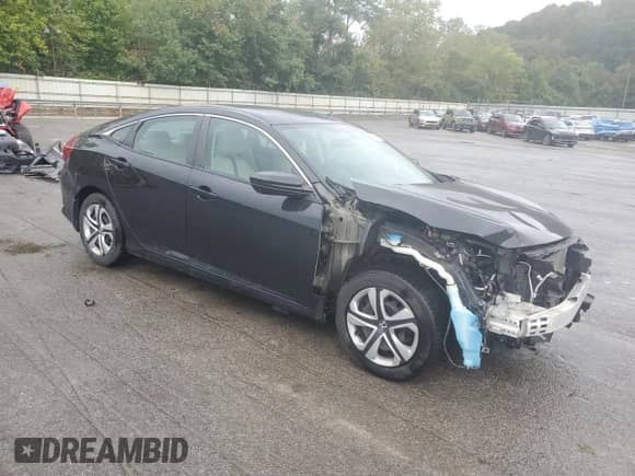2016 Honda Civic LX with VIN 2HGFC2F55GH509184, listed as a Copart auction lot 71450865 with 123,120 mi miles and Salvage title. Bid and sale history available at DreamBid. Image 4.