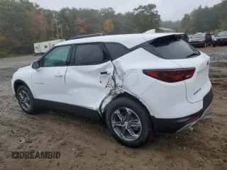 2025 Chevrolet Blazer LT с VIN 3GNKBHR45SS233303, выставлен на аукционе Copart как лот 86464735 с пробегом 5 625 миль миль и На запчасти • Non repairable. История ставок и продаж доступна на DreamBid. Изображение 2.