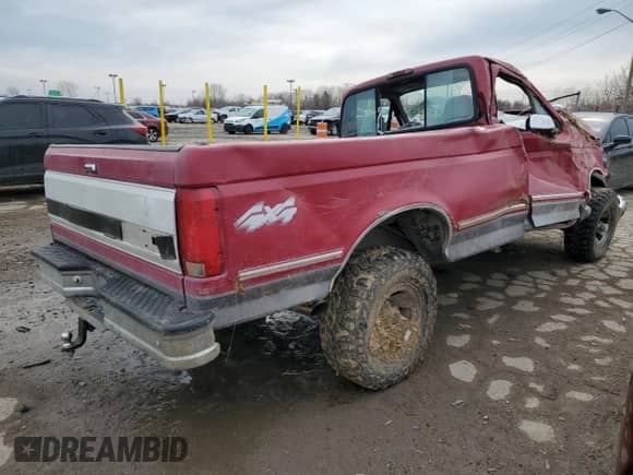 1994 Ford F-150 z VIN 1FTEF14H6RLA20940, wystawiony jako Copart lot #45882125 z przebiegiem Nie podano mil oraz Czysty tytuł • Clean title. Historia ofert i sprzedaży dostępna na DreamBid. Obrazek 3.