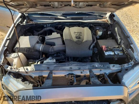 2017 Toyota Tacoma SR5 with VIN 5TFSZ5ANXHX082683, listed as a Copart auction lot 81510335 with 75,413 mi miles and Salvage title. Bid and sale history available at DreamBid. Image 11.