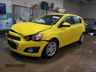2016 Chevrolet Sonic LT with VIN 1G1JC6SB3G4108587, listed as a Copart auction lot 45042355 with 104,899 mi miles and Salvage title. Bid and sale history available at DreamBid. Image 1.