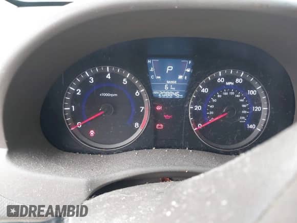 2014 Hyundai Accent GLS with VIN KMHCT4AE7EU642233, listed as a IAAI auction lot 43573621 with 208,846 mi miles and . Bid and sale history available at DreamBid. Image 7.