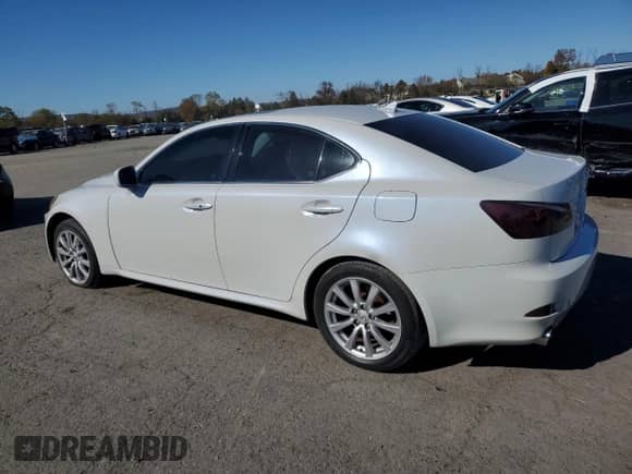 2007 Lexus IS 250 with VIN JTHCK262872013846, listed as a Copart auction lot 90321295 with 168,428 mi miles and Clean title. Bid and sale history available at DreamBid. Image 2.