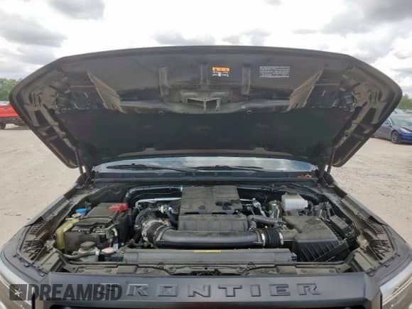 2023 Nissan Frontier Pro-4X with VIN 1N6ED1EKXPN668554, listed as a Copart auction lot 68050005 with 28,401 mi miles and Salvage title. Bid and sale history available at DreamBid. Image 11.