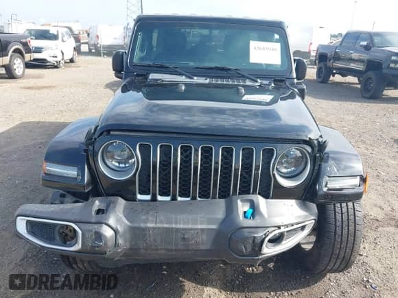 2023 Jeep Wrangler Sahara with VIN 1C4JJXP62PW628735, listed as a IAAI auction lot 42683940 with 46,534 mi miles and . Bid and sale history available at DreamBid. Image 6.