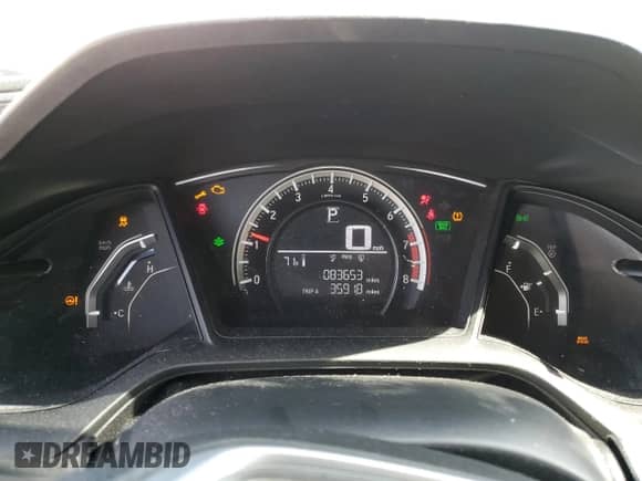 2016 Honda Civic LX with VIN 2HGFC2F53GH515131, listed as a Copart auction lot 82440255 with 83,653 mi miles and Salvage title. Bid and sale history available at DreamBid. Image 9.