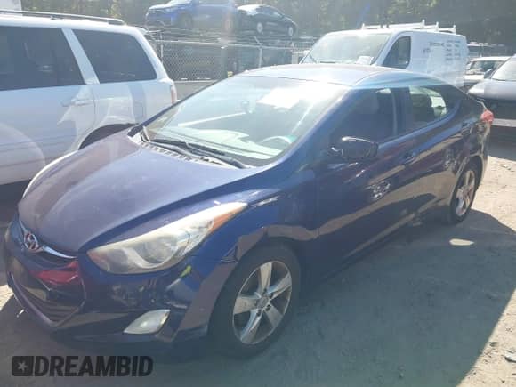 2013 Hyundai Elantra GLS with VIN 5NPDH4AE3DH346032, listed as a IAAI auction lot 43371862 with 122,195 mi miles and . Bid and sale history available at DreamBid. Image 2.