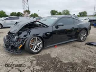 2024 Ford Mustang GT с VIN 1FA6P8CF5R5411677, выставлен на аукционе Copart как лот 64980415 с пробегом Не указан миль и Списание • Salvage title. История ставок и продаж доступна на DreamBid. Изображение 1.