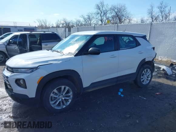 2023 Chevrolet TrailBlazer LS with VIN KL79MNSL9PB182230, listed as a IAAI auction lot 41946504 with 8,462 mi miles and . Bid and sale history available at DreamBid. Image 18.