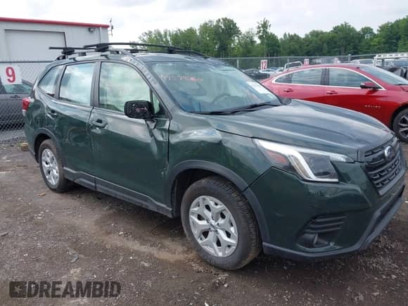2022 Subaru Forester z VIN JF2SKACC9NH446107, wystawiony jako IAAI lot #42579560 z przebiegiem 38 405 mil mil oraz . Historia ofert i sprzedaży dostępna na DreamBid. Obrazek 1.