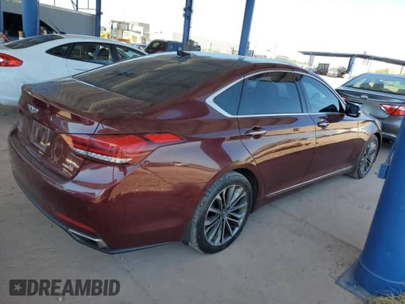 2015 Hyundai Genesis 3.8L z VIN KMHGN4JE3FU062426, wystawiony jako Copart lot #75889464 z przebiegiem 120 554 mil mil oraz Szkoda całkowita • Salvage title. Historia ofert i sprzedaży dostępna na DreamBid. Obrazek 3.