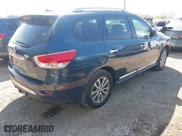 2014 Nissan Pathfinder SL z VIN 5N1AR2MN2EC604761, wystawiony jako IAAI lot #42145059 z przebiegiem 148 811 mil mil oraz . Historia ofert i sprzedaży dostępna na DreamBid. Obrazek 4.