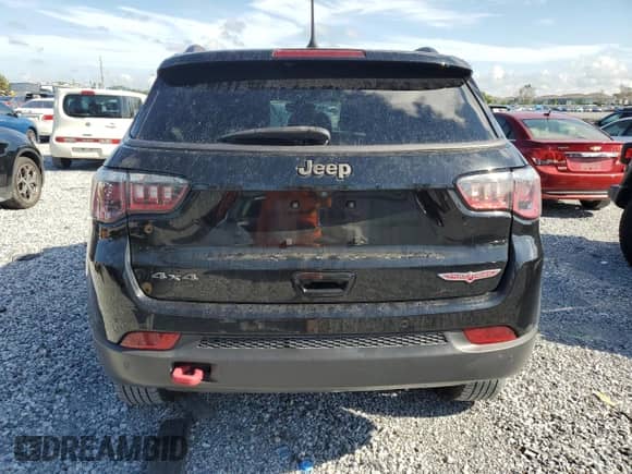 2017 Jeep Compass Trailhawk with VIN 3C4NJDDBXHT607219, listed as a Copart auction lot 69511815 with Not provided miles and Salvage title. Bid and sale history available at DreamBid. Image 6.
