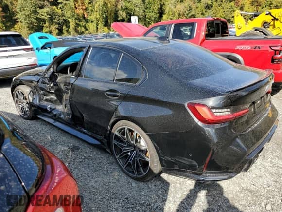 2022 BMW M3 с VIN WBS53AY0XNFL73101, выставлен на аукционе Copart как лот 80059904 с пробегом 12 889 миль миль и Списание • Salvage title. История ставок и продаж доступна на DreamBid. Изображение 2.