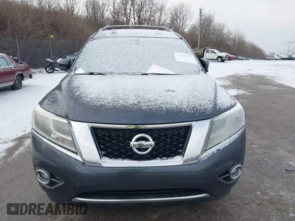 2014 Nissan Pathfinder Platinum Hybrid with VIN 5N1CR2MN9EC648734, listed as a IAAI auction lot 41471917 with 140,894 mi miles and . Bid and sale history available at DreamBid. Image 6.