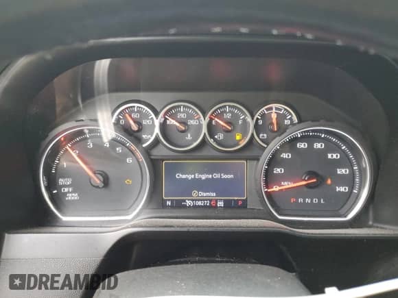 2020 Chevrolet Silverado 1500 LT with VIN 3GCUYDET6LG189239, listed as a Copart auction lot 67071715 with 108,272 mi miles and Salvage title. Bid and sale history available at DreamBid. Image 9.