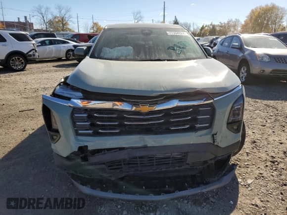 2025 Chevrolet Equinox FWD LT с VIN 3GNAXHEG7SL116460, выставлен на аукционе Copart как лот 77358924 с пробегом 3 410 миль миль и Списание • Salvage title. История ставок и продаж доступна на DreamBid. Изображение 5.