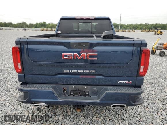 2020 GMC Sierra 1500 AT4 with VIN 3GTU9EET5LG320776, listed as a Copart auction lot 59581405 with 118,204 mi miles and Salvage title. Bid and sale history available at DreamBid. Image 6.