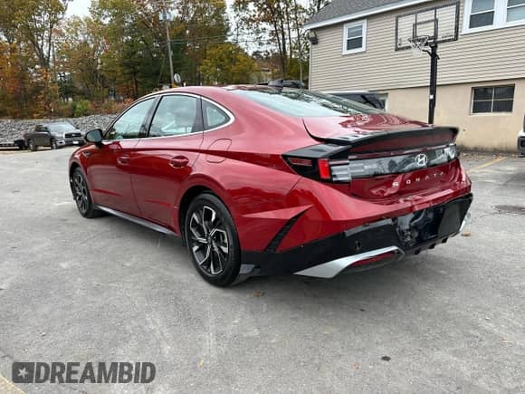 2025 Hyundai Sonata SEL with VIN KMHL64JA9SA456534, listed as a Copart auction lot 90396385 with 19,440 mi miles and Clean title. Bid and sale history available at DreamBid. Image 2.