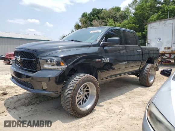2017 Ram 1500 Express with VIN 3C6RR6KT9HG520834, listed as a Copart auction lot 59480515 with 133,428 mi miles and Clean title. Bid and sale history available at DreamBid. Image 1.