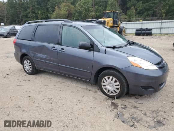 2007 Toyota Sienna LE with VIN 5TDZK23C57S093771, listed as a Copart auction lot 82309295 with 190,476 mi miles and Salvage title. Bid and sale history available at DreamBid. Image 4.