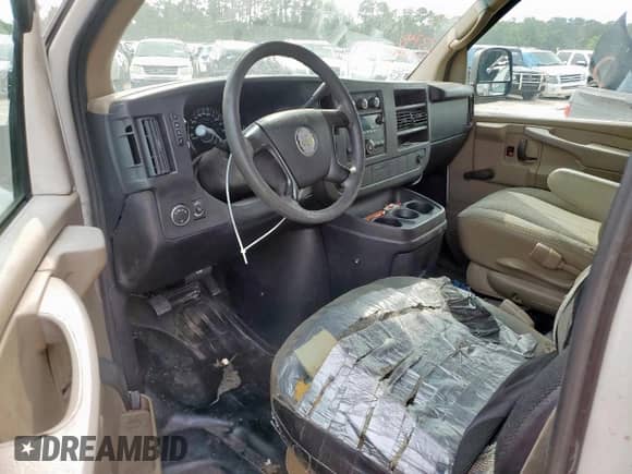 2010 Chevrolet Express Cargo with VIN 1GCUGADX1A1172060, listed as a Copart auction lot 58779905 with 456,288 mi miles and Salvage title. Bid and sale history available at DreamBid. Image 8.