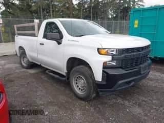 2019 Chevrolet Silverado 1500 Work Truck z VIN 3GCNYAEH9KG199986, wystawiony jako IAAI lot #42322710 z przebiegiem 35 160 mil mil oraz . Historia ofert i sprzedaży dostępna na DreamBid. Obrazek 1.