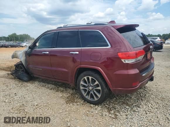 2017 Jeep Grand Cherokee Overland with VIN 1C4RJECG2HC708674, listed as a Copart auction lot 63512815 with Not provided miles and Non repairable. Bid and sale history available at DreamBid. Image 2.