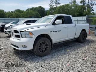 2012 Ram 1500 Sport with VIN 1C6RD7HT6CS193161, listed as a Copart auction lot 57352715 with 157,184 mi miles and Salvage title. Bid and sale history available at DreamBid. Image 1.