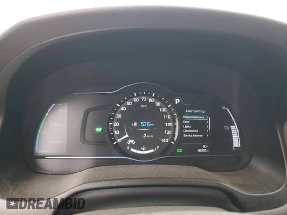 2019 Hyundai Ioniq SEL z VIN KMHC75LC9KU120799, wystawiony jako Copart lot #82252105 z przebiegiem 98 292 mil mil oraz Szkoda całkowita • Salvage title. Historia ofert i sprzedaży dostępna na DreamBid. Obrazek 9.