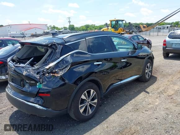 2023 Nissan Murano SV with VIN 5N1AZ2BS2PC141399, listed as a IAAI auction lot 42662712 with 43,971 mi miles and . Bid and sale history available at DreamBid. Image 4.