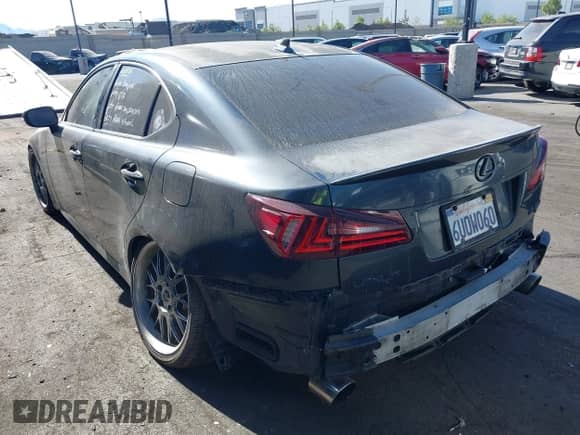 2008 Lexus IS 350 with VIN JTHBE262682015664, listed as a IAAI auction lot 42690798 with 156,643 mi miles and . Bid and sale history available at DreamBid. Image 3.