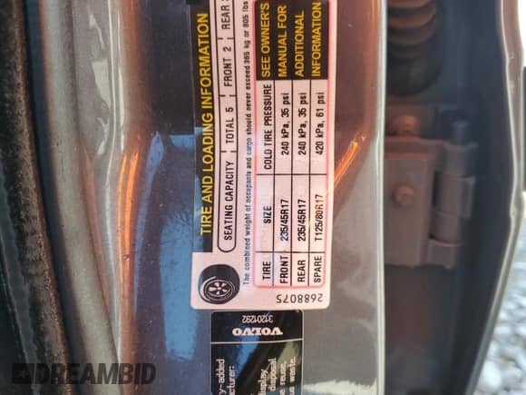 2008 Volvo S60 2.5T с VIN YV1RH592082688075, выставлен на аукционе Copart как лот 71252475 с пробегом 185 891 миль миль и Списание • Salvage title. История ставок и продаж доступна на DreamBid. Изображение 12.