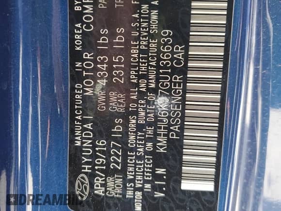 2016 Hyundai Genesis Coupe Ultimate с VIN KMHHU6KJ7GU136639, выставлен на аукционе Copart как лот 53823985 с пробегом 127 827 миль миль и Чистый • Clean title. История ставок и продаж доступна на DreamBid. Изображение 13.