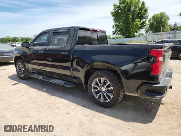 2022 Chevrolet Silverado 1500 RST with VIN 3GCUDEET4NG664021, listed as a Copart auction lot 63237365 with 52,302 mi miles and Salvage title. Bid and sale history available at DreamBid. Image 2.