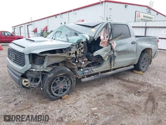 2021 Toyota Tundra SR5 with VIN 5TFDY5F10MX006224, listed as a IAAI auction lot 37558429 with Not provided miles and . Bid and sale history available at DreamBid. Image 2.