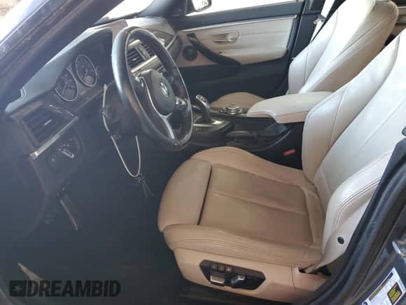 2017 BMW 4 Series 430i xDrive with VIN WBA4F9C57HG439708, listed as a Copart auction lot 57697775 with 81,510 mi miles and Salvage title. Bid and sale history available at DreamBid. Image 7.