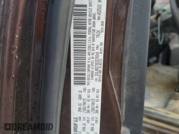 2013 Ram 1500 Tradesman с VIN 3C6JR6DT9DG576549, выставлен на аукционе Copart как лот 89134055 с пробегом 196 362 миль миль и Чистый • Clean title. История ставок и продаж доступна на DreamBid. Изображение 13.