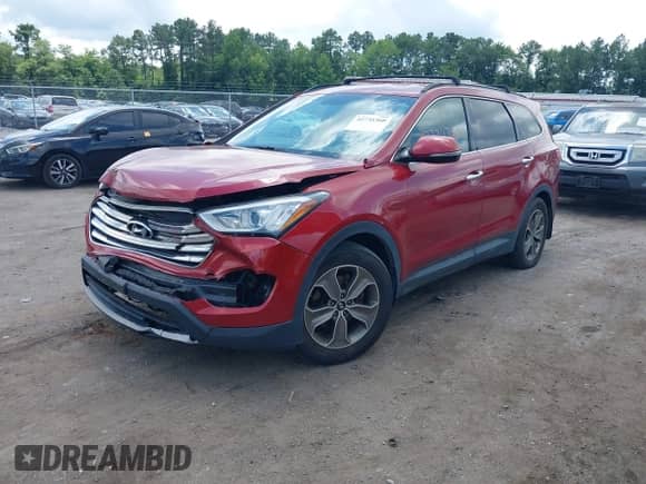 2014 Hyundai Santa Fe GLS z VIN KM8SNDHF5EU056182, wystawiony jako IAAI lot #42734360 z przebiegiem 113 214 mil mil oraz . Historia ofert i sprzedaży dostępna na DreamBid. Obrazek 2.