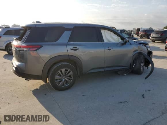 2022 Nissan Pathfinder S with VIN 5N1DR3AA4NC230187, listed as a Copart auction lot 76247024 with Not provided miles and Salvage title. Bid and sale history available at DreamBid. Image 3.