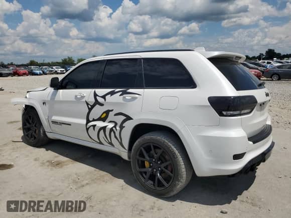 2018 Jeep Grand Cherokee Trackhawk z VIN 1C4RJFN9XJC223824, wystawiony jako Copart lot #67091665 z przebiegiem 116 095 mil mil oraz Szkoda całkowita • Salvage title. Historia ofert i sprzedaży dostępna na DreamBid. Obrazek 2.