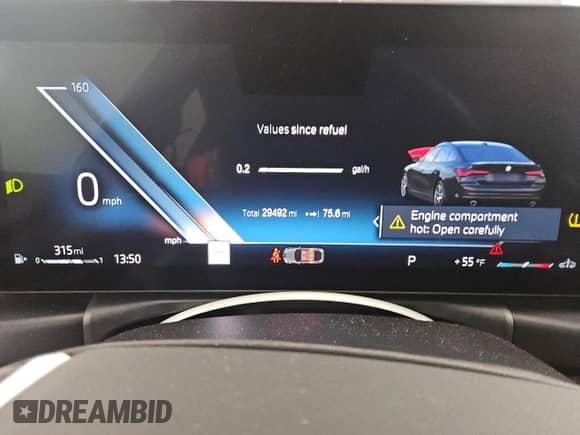 2024 BMW 4 Series 430i с VIN WBA63AV08RFS57320, выставлен на аукционе Copart как лот 48373115 с пробегом 29 492 миль миль и Чистый • Clean title. История ставок и продаж доступна на DreamBid. Изображение 9.