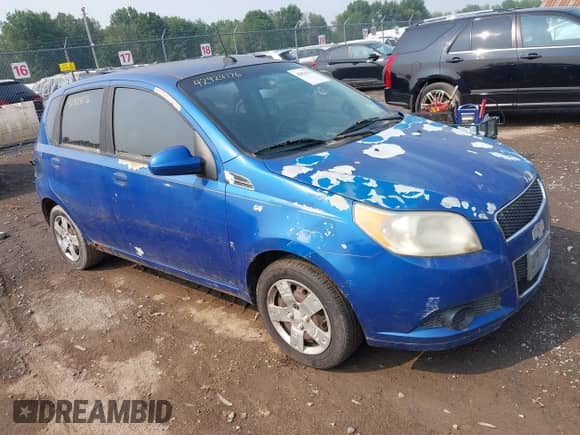 2009 Chevrolet Aveo 1LT с VIN KL1TD66EX9B618474, выставлен на аукционе IAAI как лот 42924176 с пробегом 112 920 миль миль и . История ставок и продаж доступна на DreamBid. Изображение 1.