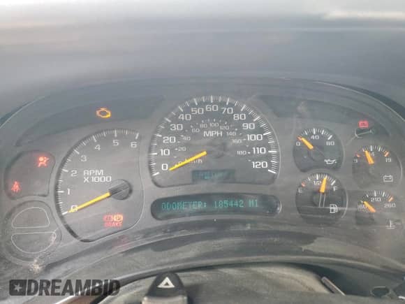 2003 Chevrolet Tahoe LT with VIN 1GNEC13T83R238405, listed as a Copart auction lot 65200955 with 185,442 mi miles and Salvage title. Bid and sale history available at DreamBid. Image 9.