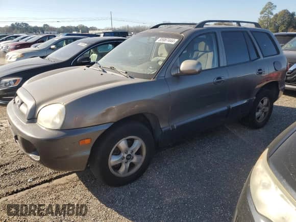 2005 Hyundai Santa Fe GLS с VIN KM8SC73D85U943269, выставлен на аукционе Copart как лот 85987444 с пробегом 154 391 миль миль и Списание • Salvage title. История ставок и продаж доступна на DreamBid. Изображение 1.