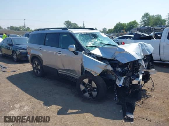 2025 Hyundai Santa Fe SEL with VIN 5NMP2DG13SH044625, listed as a IAAI auction lot 42872034 with 910 mi miles and . Bid and sale history available at DreamBid. Image 1.